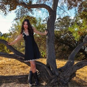 Vintage Victoria Secret | 100% Silk | Sexy Slip Dress with Gothic Ruffles